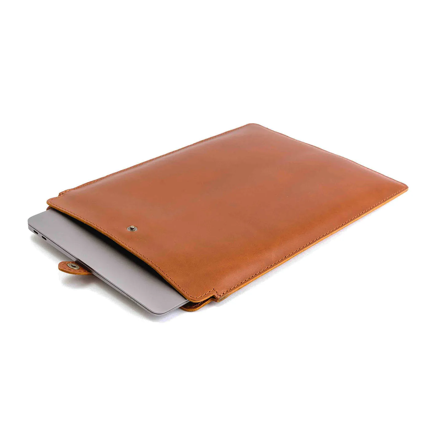 'Almost Perfect' Leather Laptop Sleeve