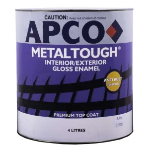 Apco MetalTough Gloss Enamel Chassis Black 4L