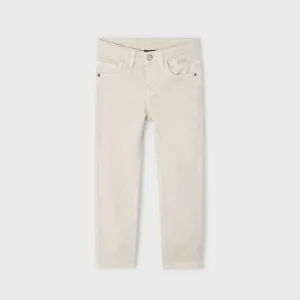 BEIGE TWILL TROUSER FOR BOYS