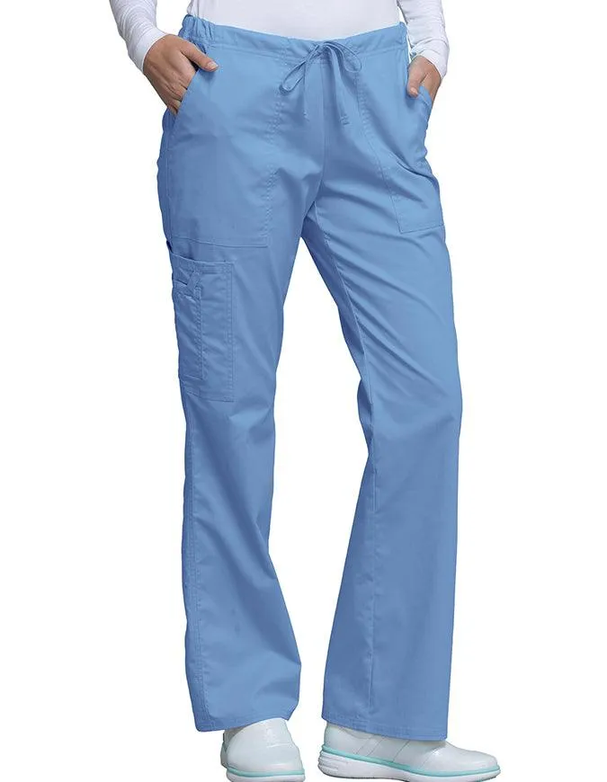 Cherokee Workwear Womens Petite Drawstring Pants