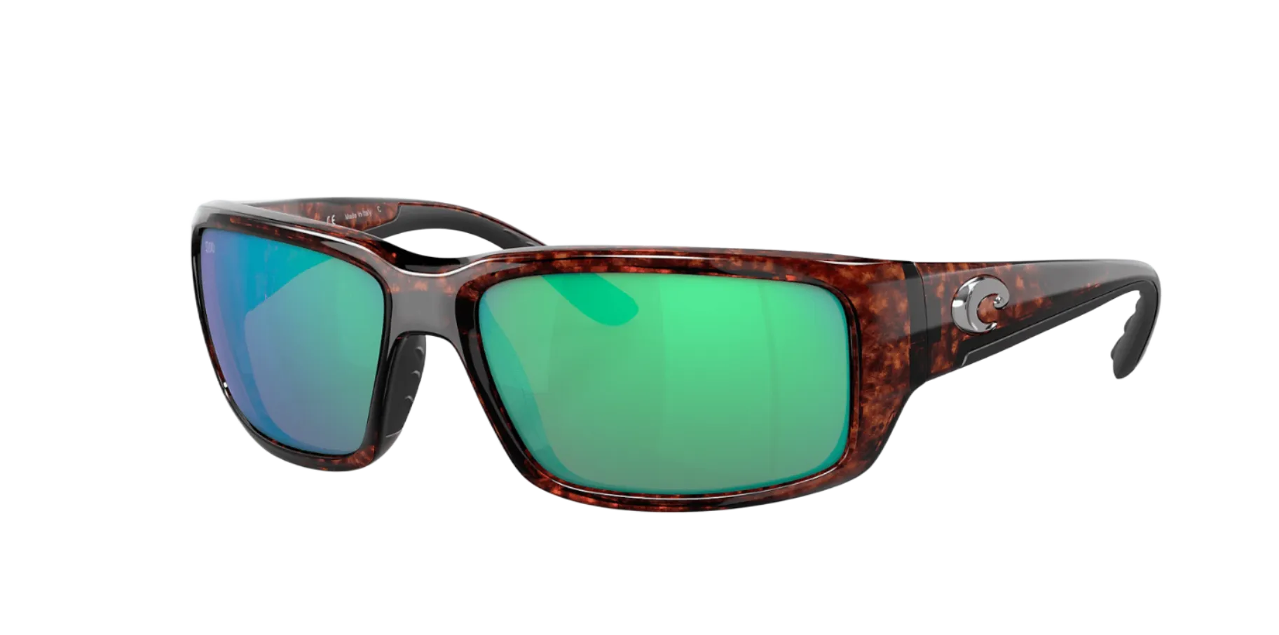 Costa Del Mar Fantail Tortoise Frame/Green Mirror Lens Sunglasses