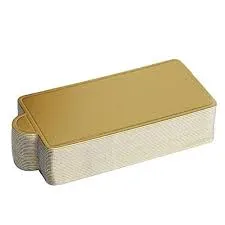 Esslly Gold Rectangle Pastry Base | 12 x 5.5 cm | 900 GSM | 6g