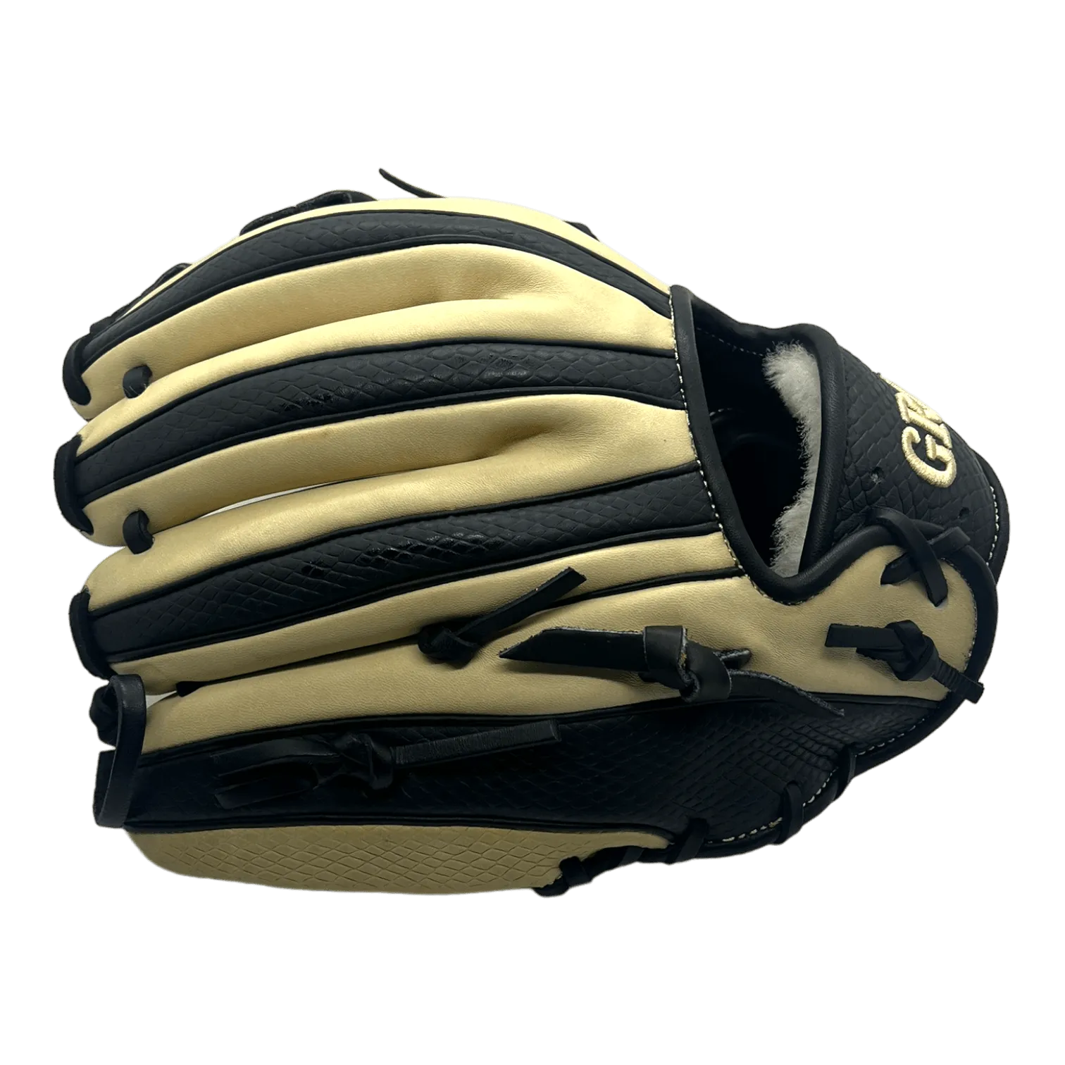 Grace Custom 11.5” Inch OG Web Black Snake Skin Blonde Infield Glove