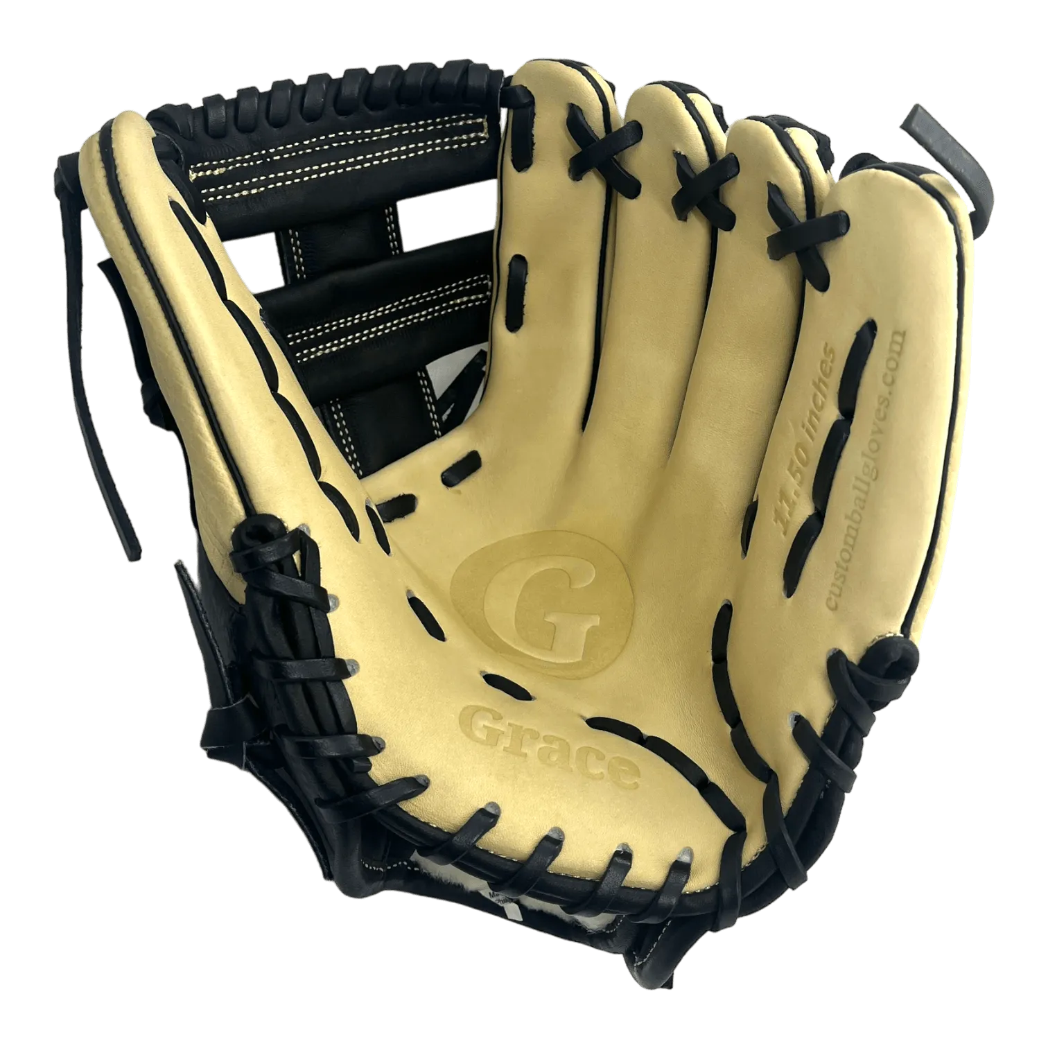 Grace Custom 11.5” Inch OG Web Black Snake Skin Blonde Infield Glove