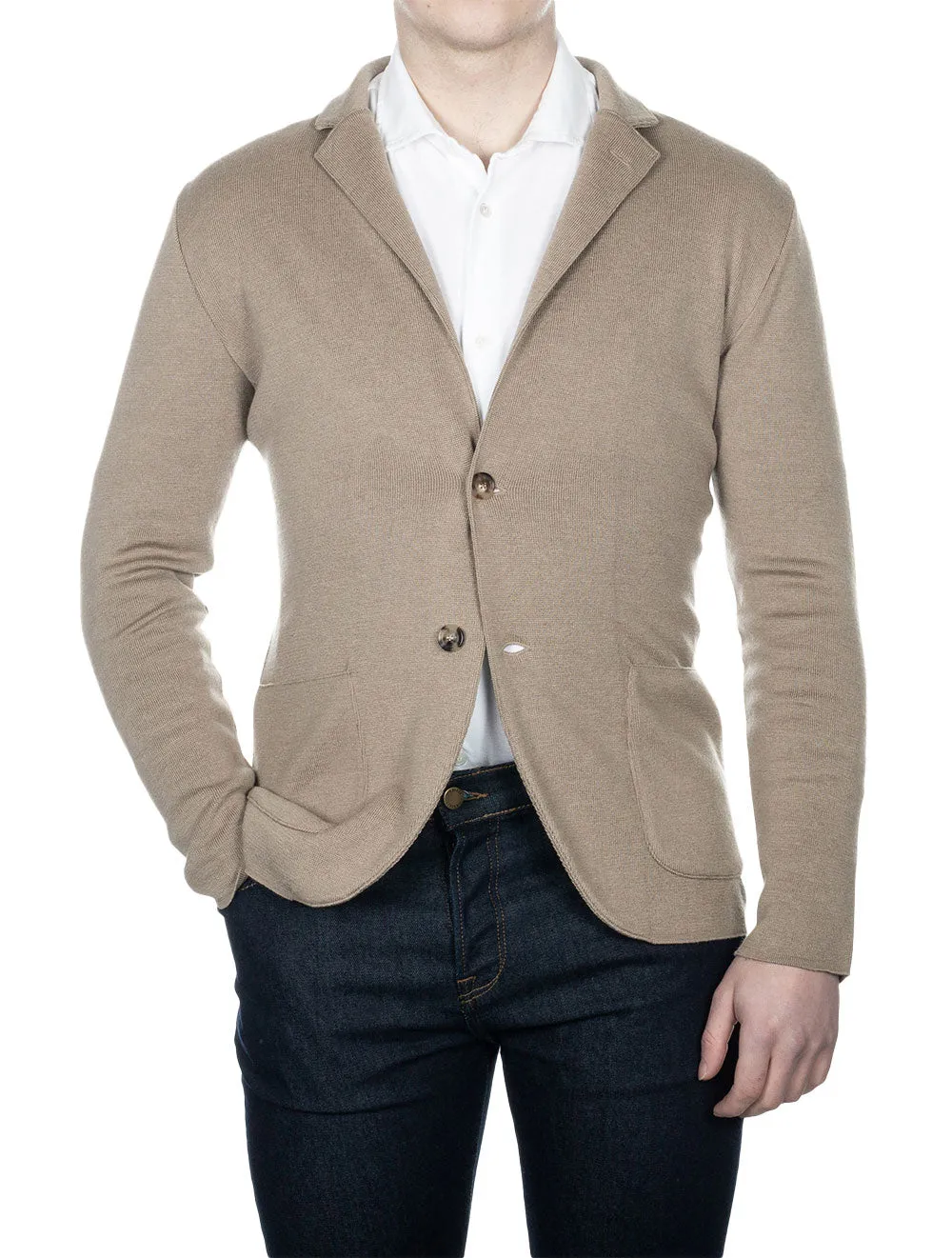 Knit Jacket Beige