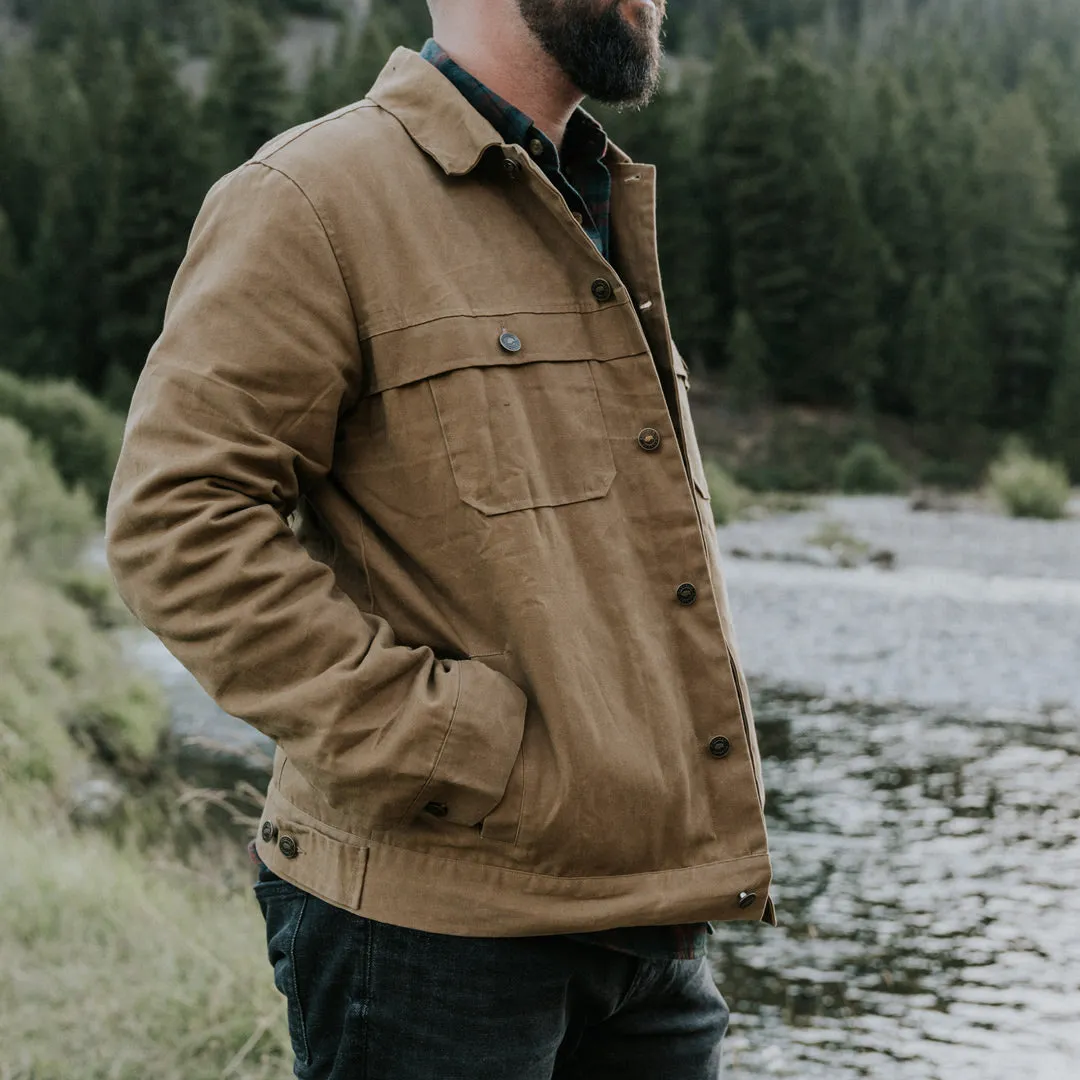 Laramie Waxed Canvas Trucker | Tobacco Tan