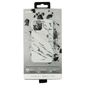 LAUT Huex Elements Series Case for iPhone 12 Pro & iPhone 12 - Marble White