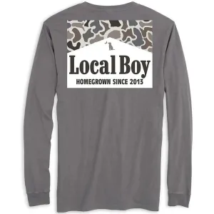 Local Boy Outfitters Smoke Homgrown Long Sleeve T-Shirt - Gray - L1100137-GRY