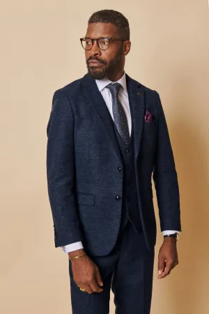 MARLOW - Navy Tweed Blazer