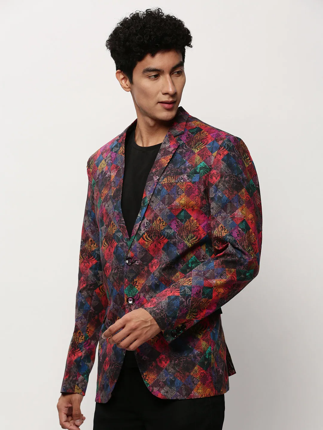 Men Multi Printed Casual Blazers