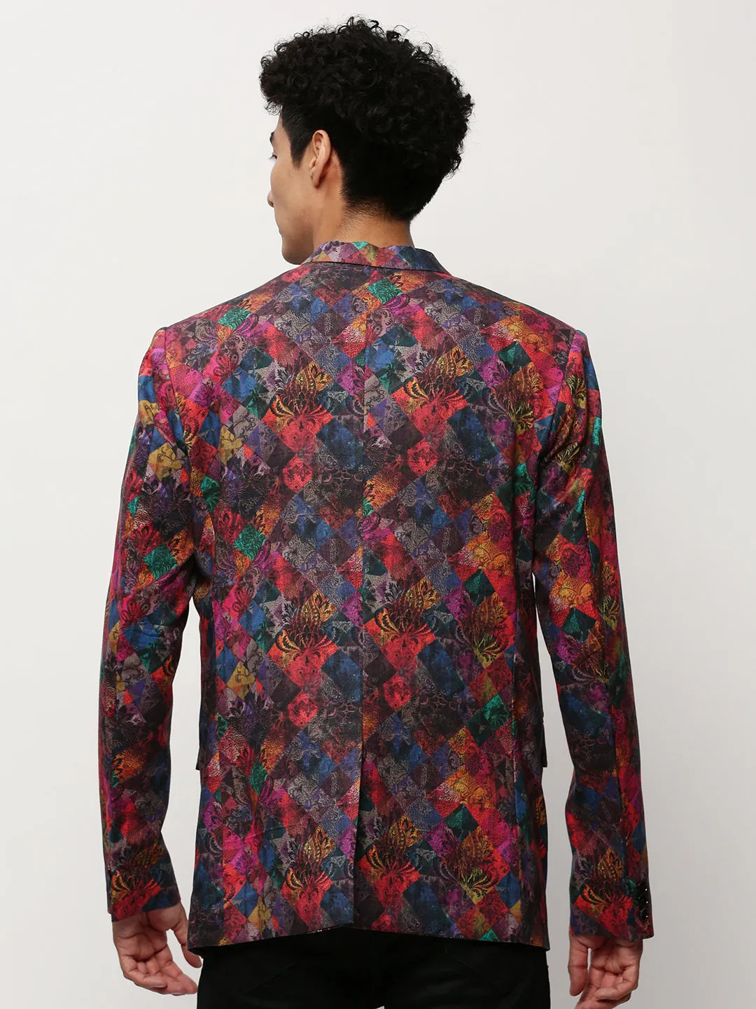 Men Multi Printed Casual Blazers