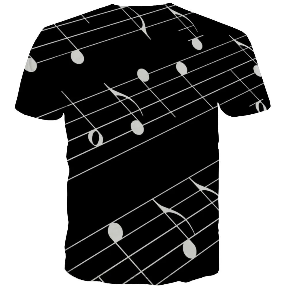 Music T shirts Men Instrument Tshirts Cool Retro Tshirt Anime Electronic T-shirts Graphic