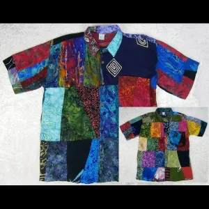 Patchwork Men's Shirt