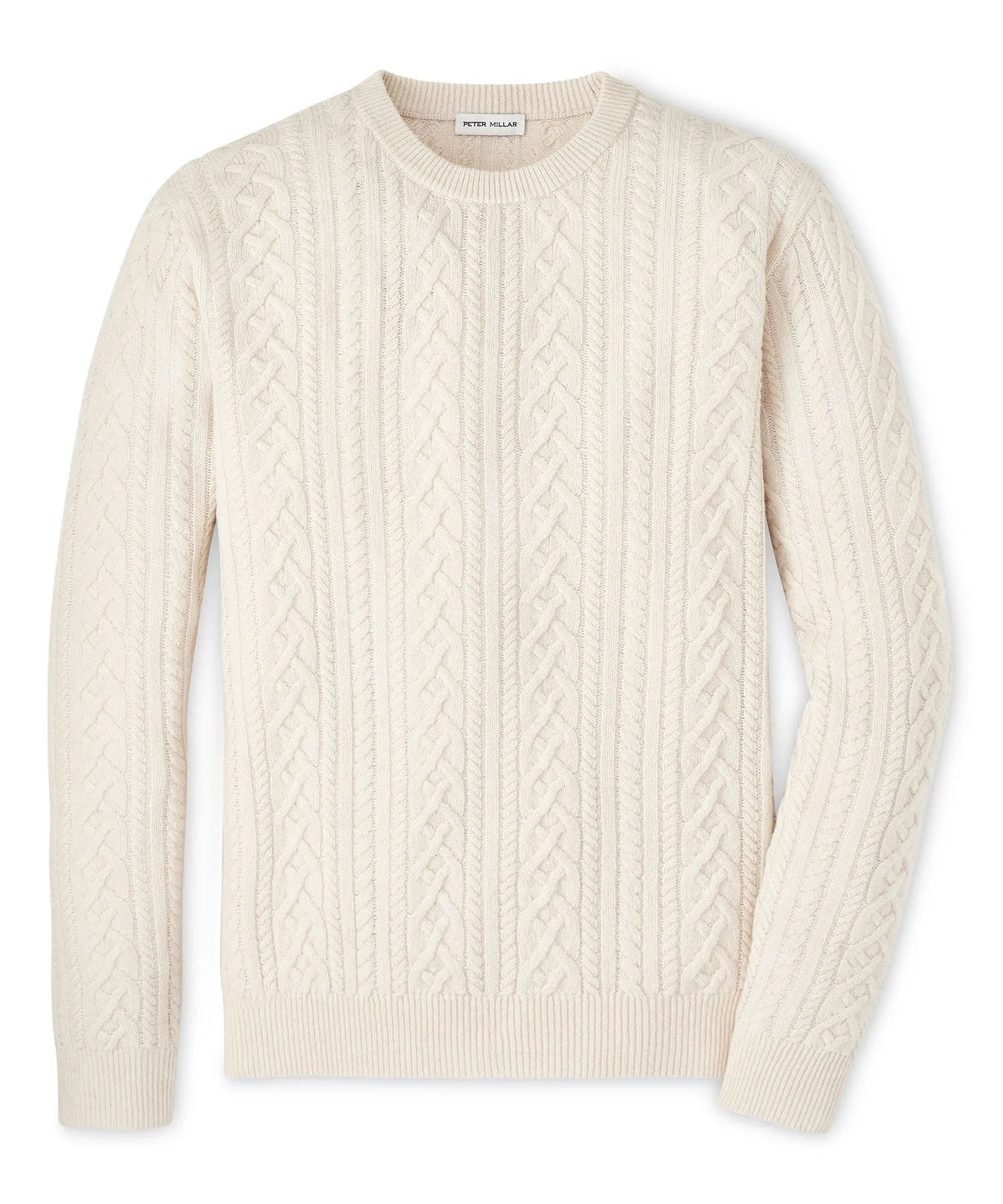 Peter Millar Crescent Ridge Cable Crew Pullover Sweater