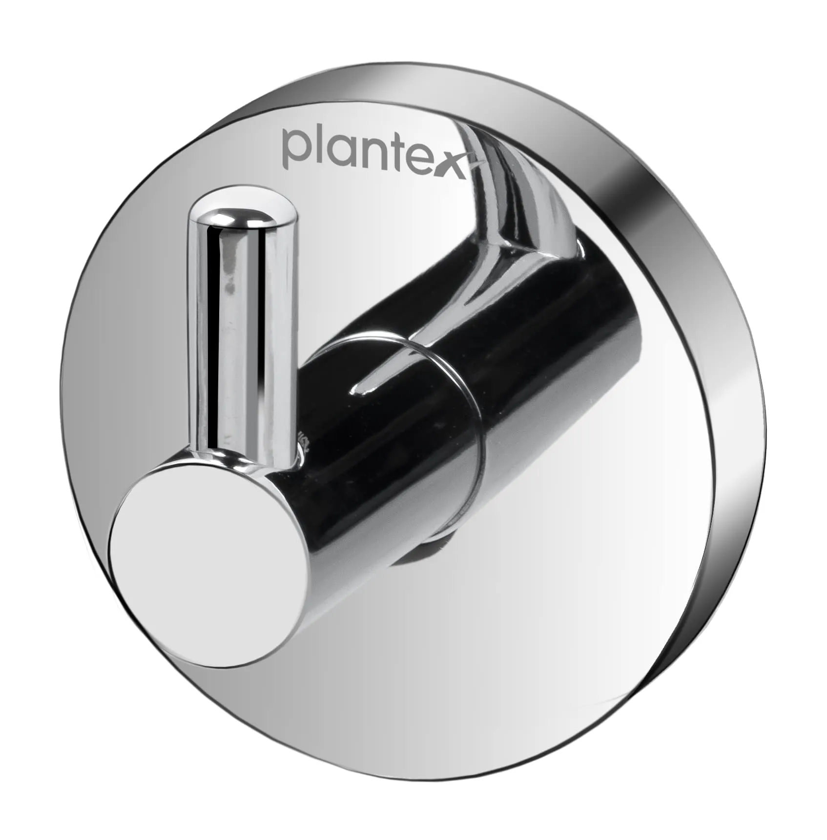 Plantex Rich Silver Bathroom Hooks for Hanging Towels and Clothes in Bathroom/washroom (Fully Brass)