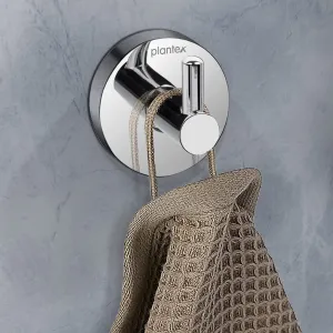 Plantex Rich Silver Bathroom Hooks for Hanging Towels and Clothes in Bathroom/washroom (Fully Brass)