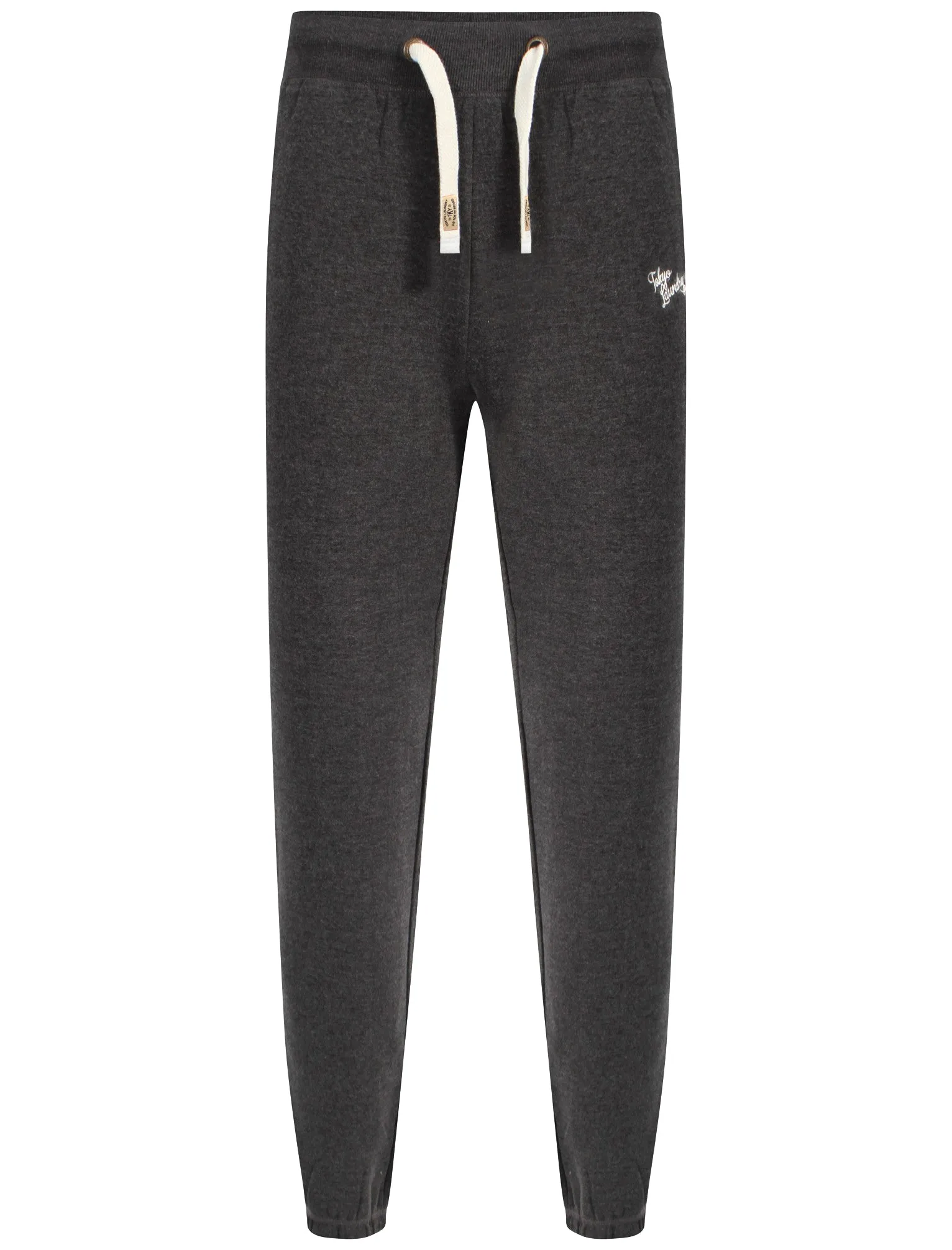 Point Maison Cuffed Joggers in Charcoal Marl - Tokyo Laundry