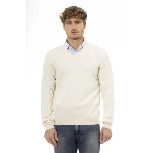 Sergio Tacchini White Wool Men Sweater