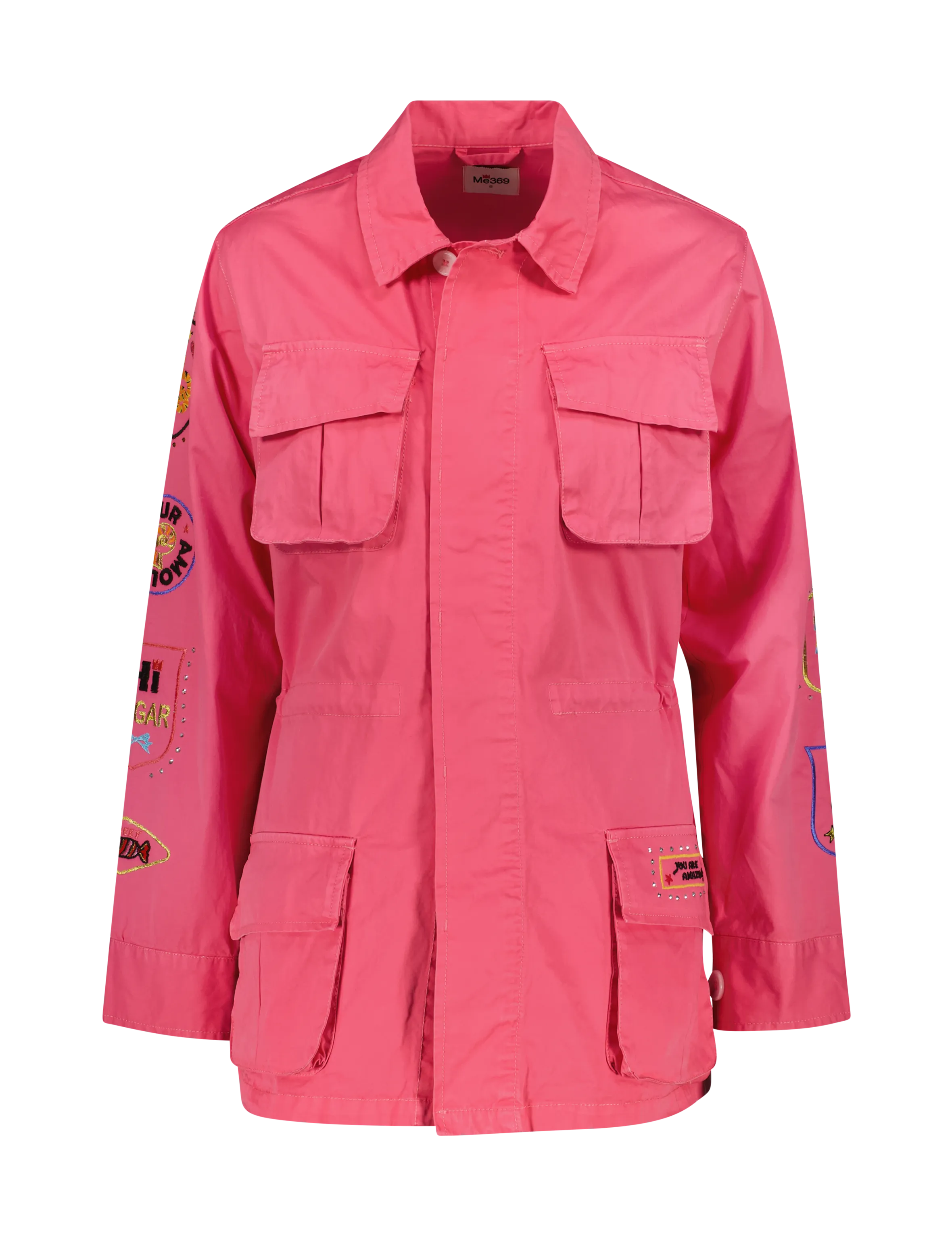 Sloane Utility Pink Embroidery Jacket