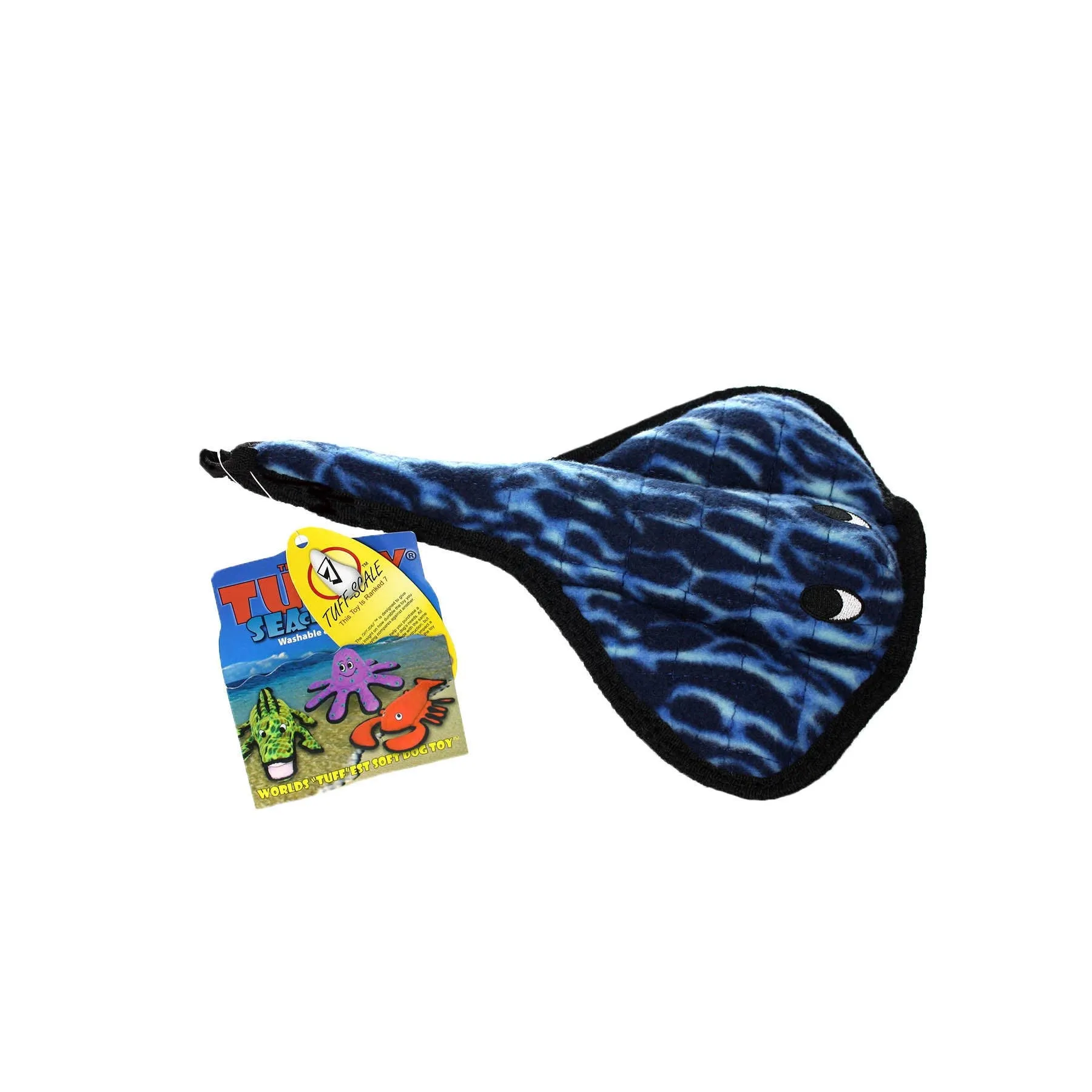 Tuffy Dog Toys - VIP Products - Tuffy Ocean Stingray, Durable, Tough, Squeaky Dog Toy