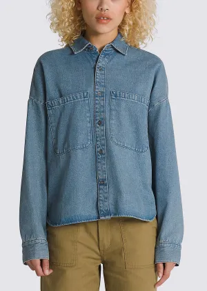 Vans Women's Antica Boxy Denim Long Sleeve Shirt